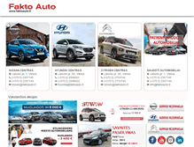 Tablet Screenshot of faktoauto.lt